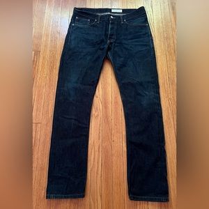 Gustin California Skinny Selvedge Raw - Button Fly Men’s Jeans 35